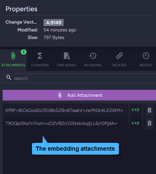 The embeddings document - attachments