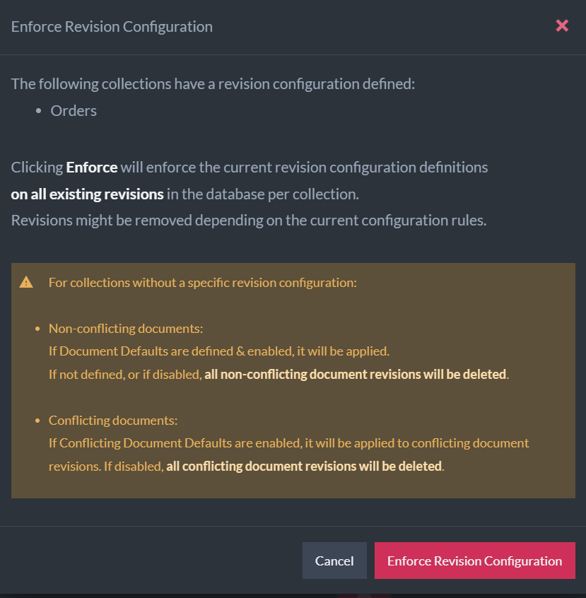 Proceed or Cancel