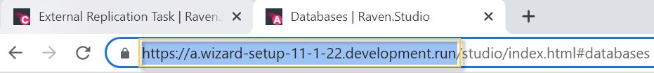 External Replication: URL