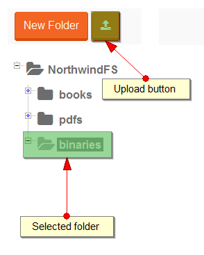 Figure 4. Studio. Files View. File upload