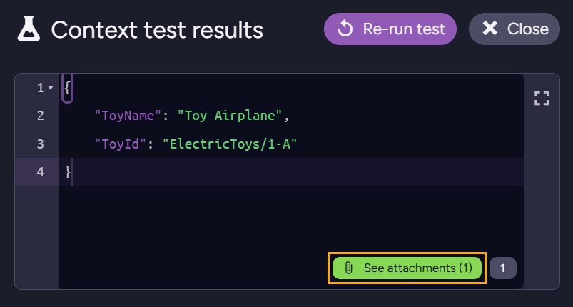 Test context