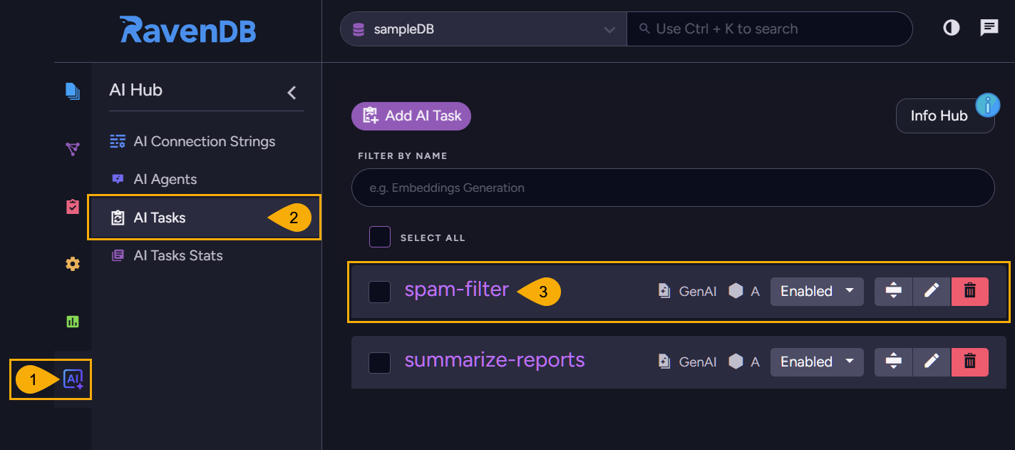 Modify GenAI task