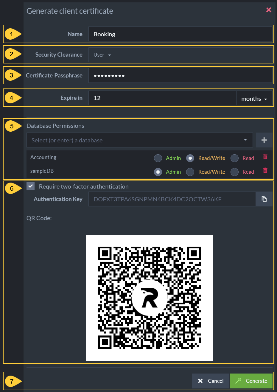Generate Client Certificate