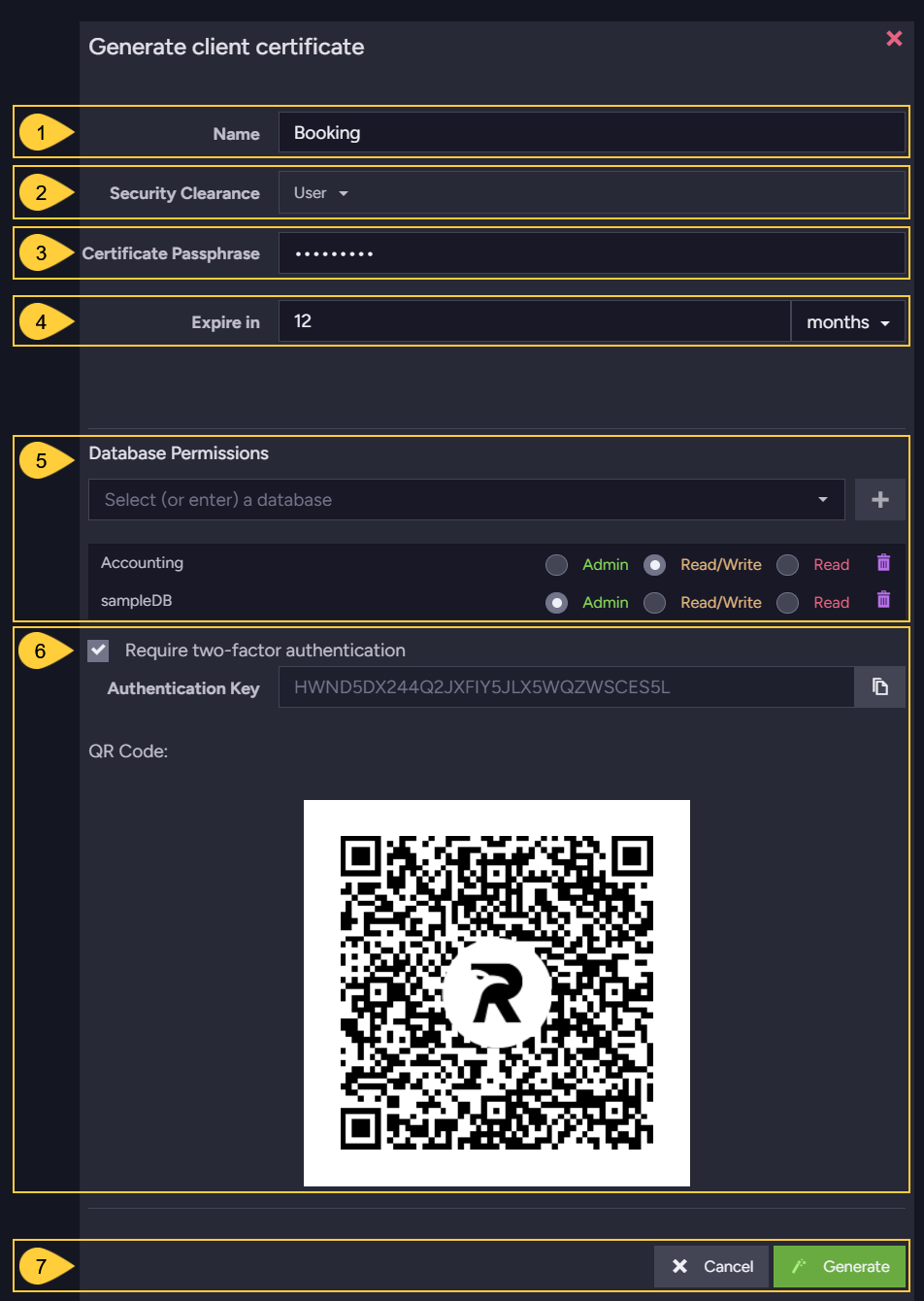 Generate Client Certificate
