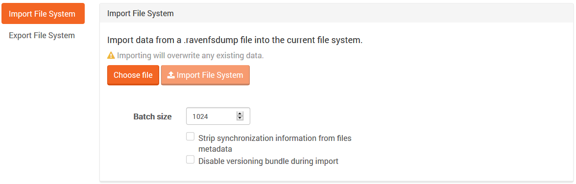 Figure 1. Studio. Tasks. Export