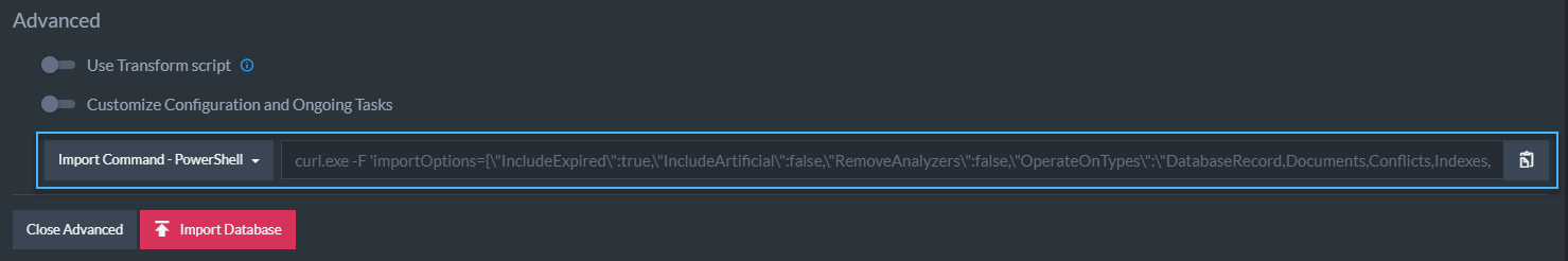Figure 5. Import Command Powershell