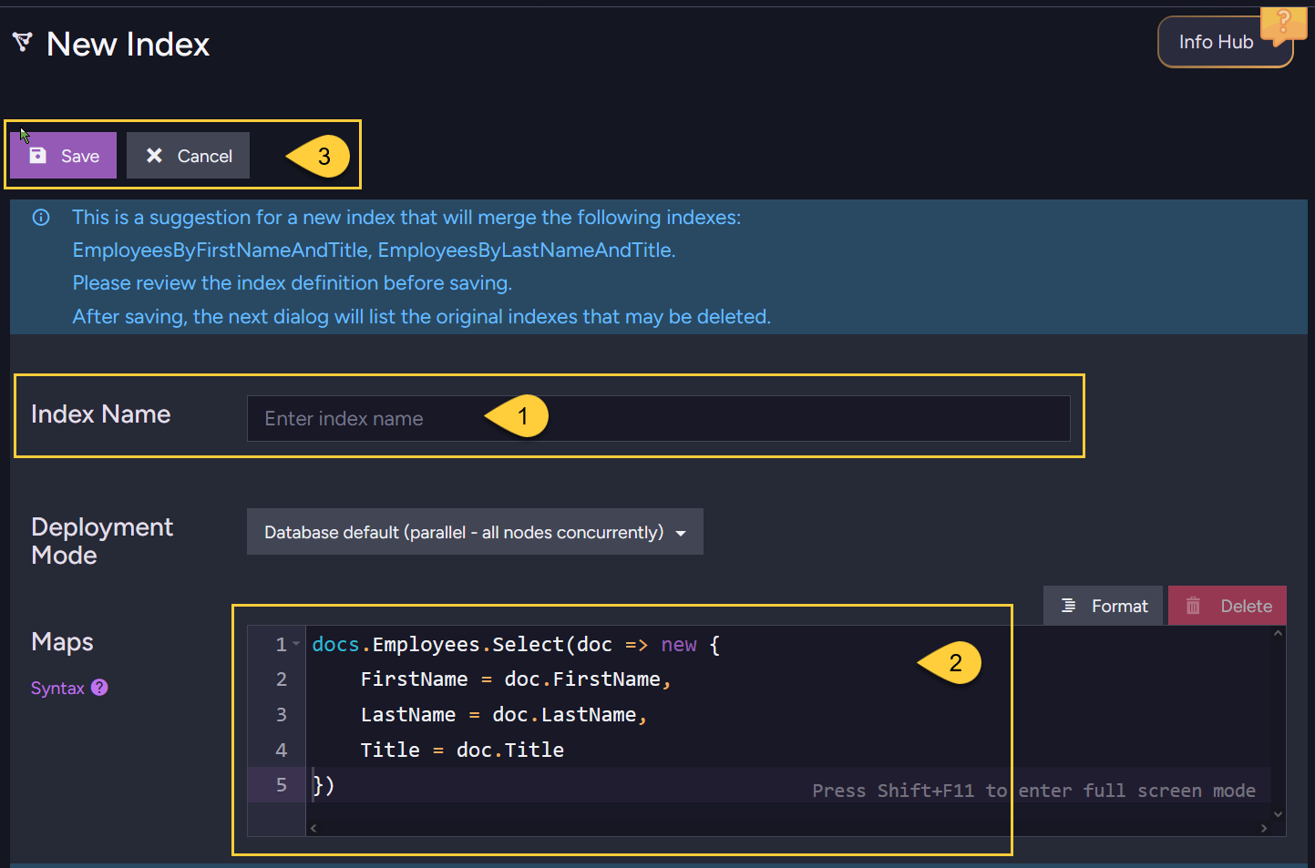 Index cleanup - Merge indexes