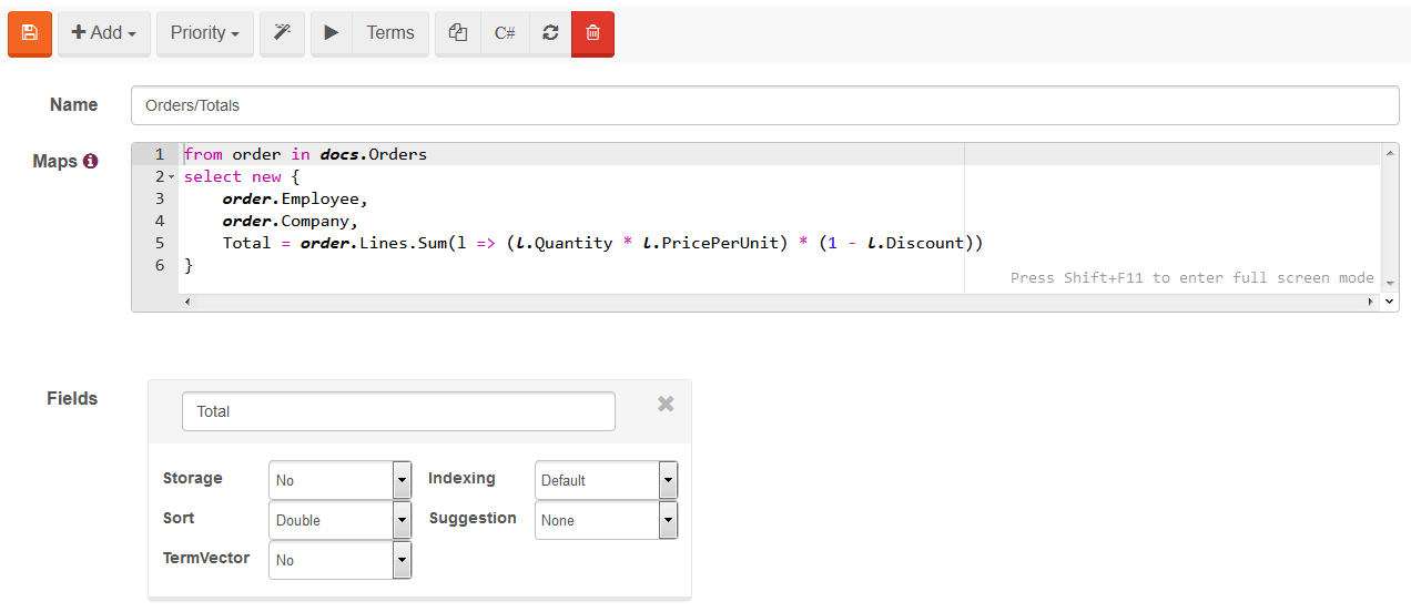 Figure 2. Studio. Index Edit View.