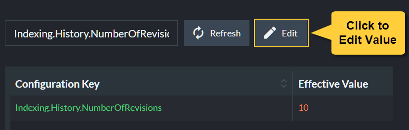 Figure 9. Edit Value Key