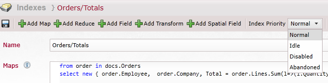 Figure 3: Index priority