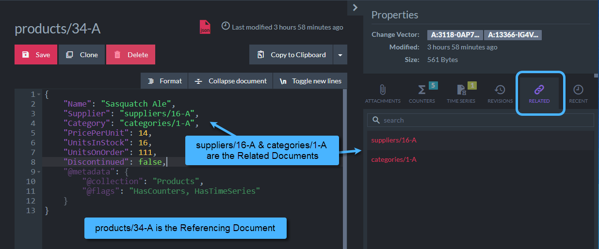 Referencing related documents