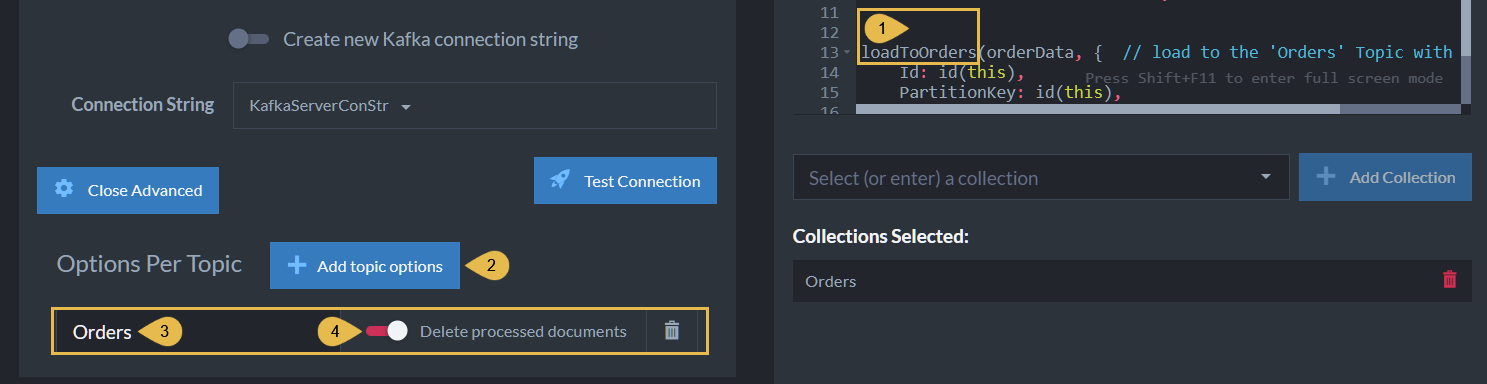 Options Per Topic - Delete Processed Documents