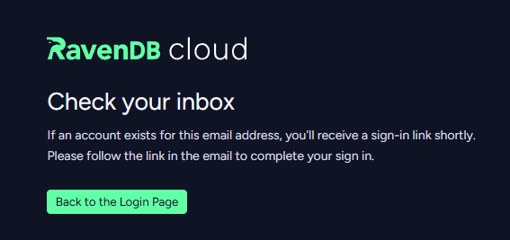 "Figure 9 - Check your inbox page"