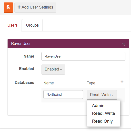 Figure 1. Manage Your Server. Windows Authentication. Add User