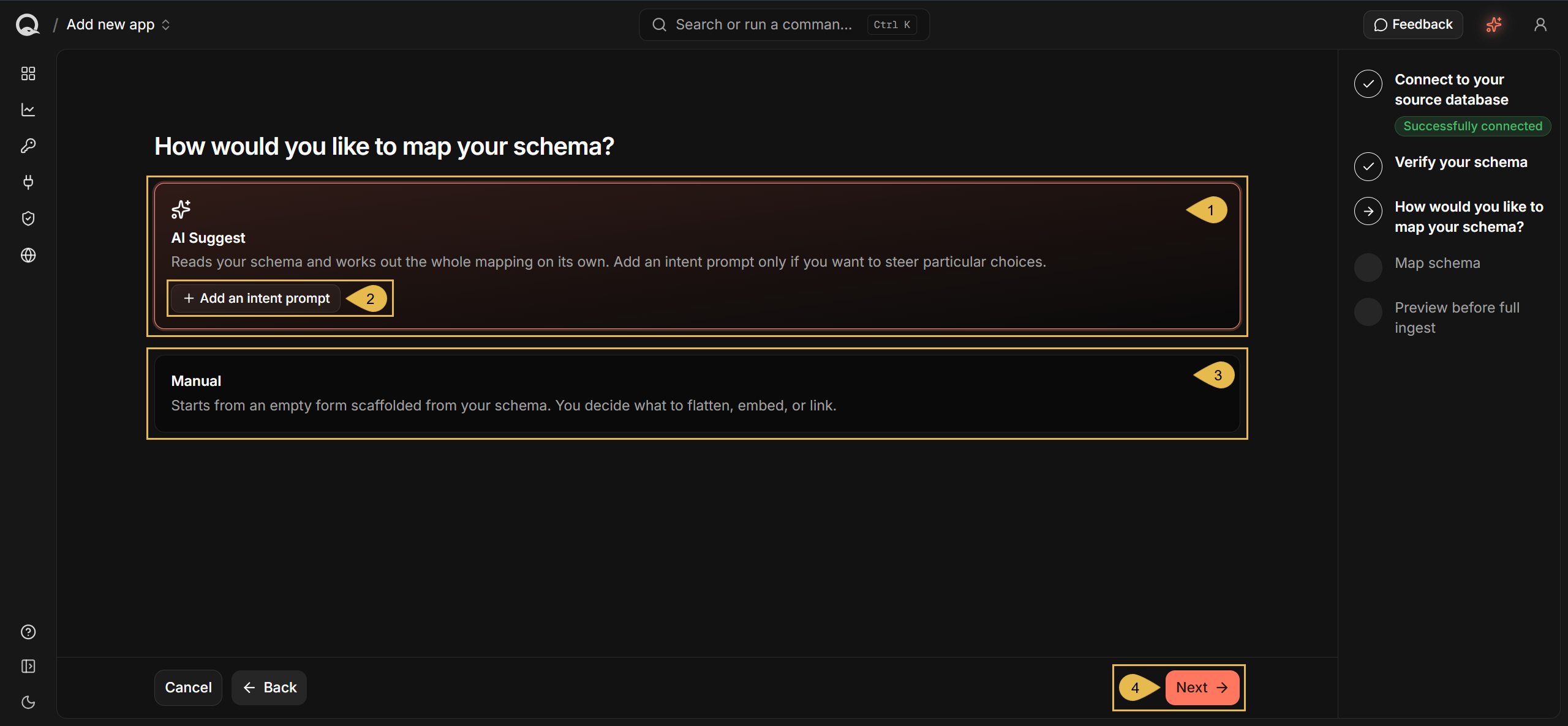 Choosing the mapping method