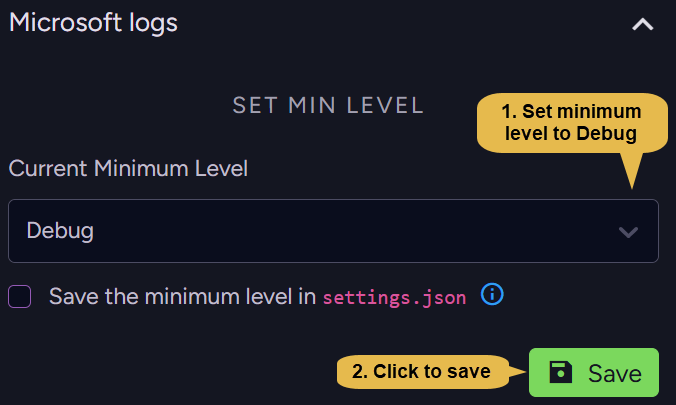 Microsoft logs