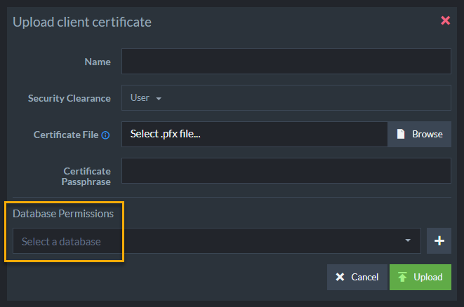 &quot;Database Permissions&quot;