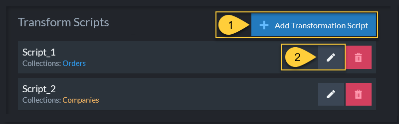 &quot;List of transform scripts&quot;