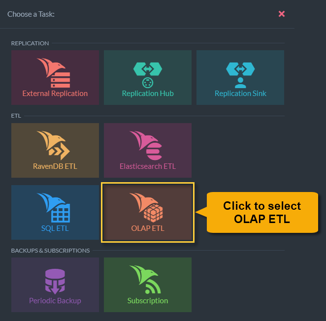 &quot;Task selection view&quot;
