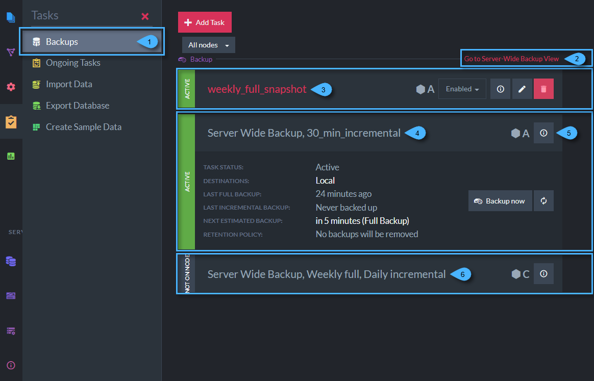 Figure 7. Manage-Ongoing-Tasks View