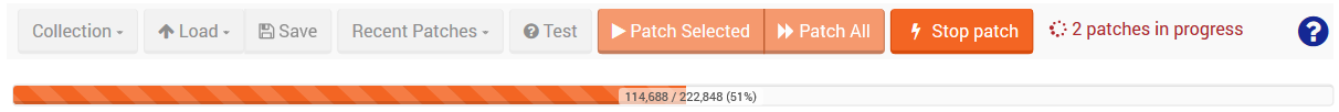 Figure 5. Studio. Patch View. Patches in Progress.