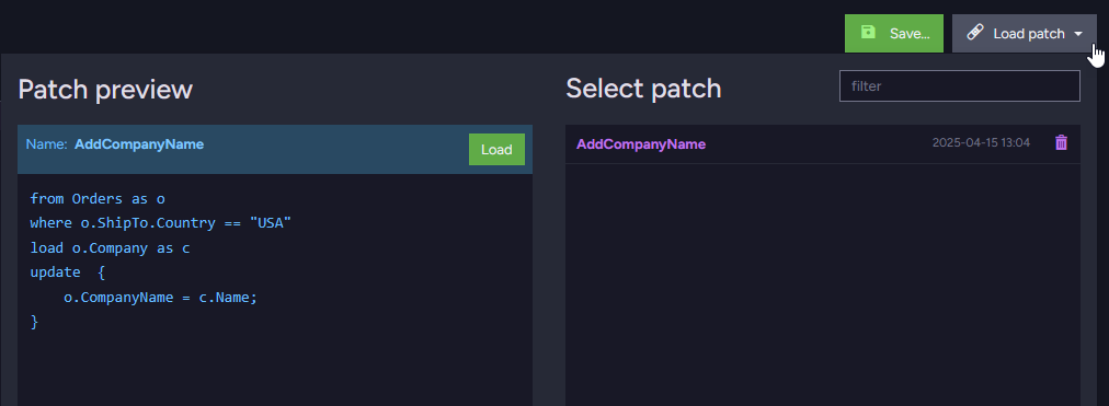 Load Patch
