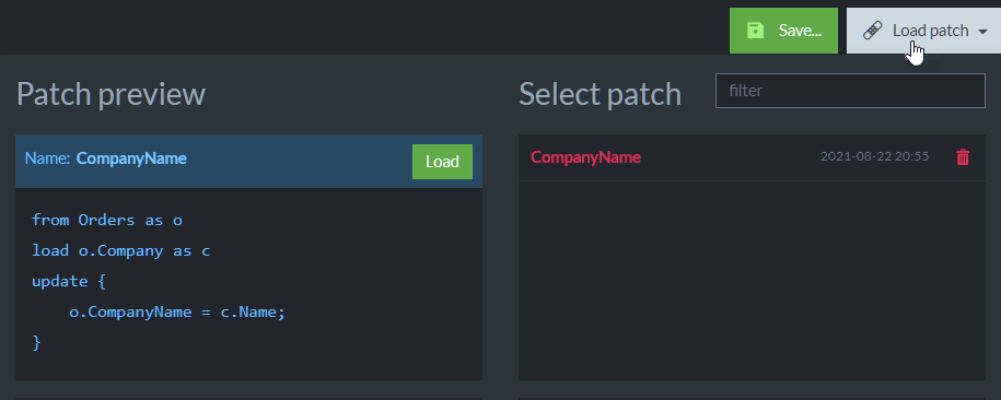 Load Patch