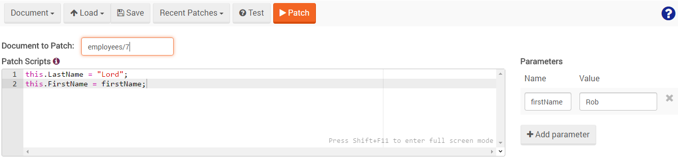 Figure 2. Studio. Patch View. Script.