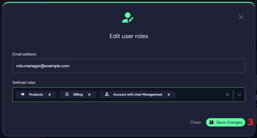 "Account Tab - Invite a user"
