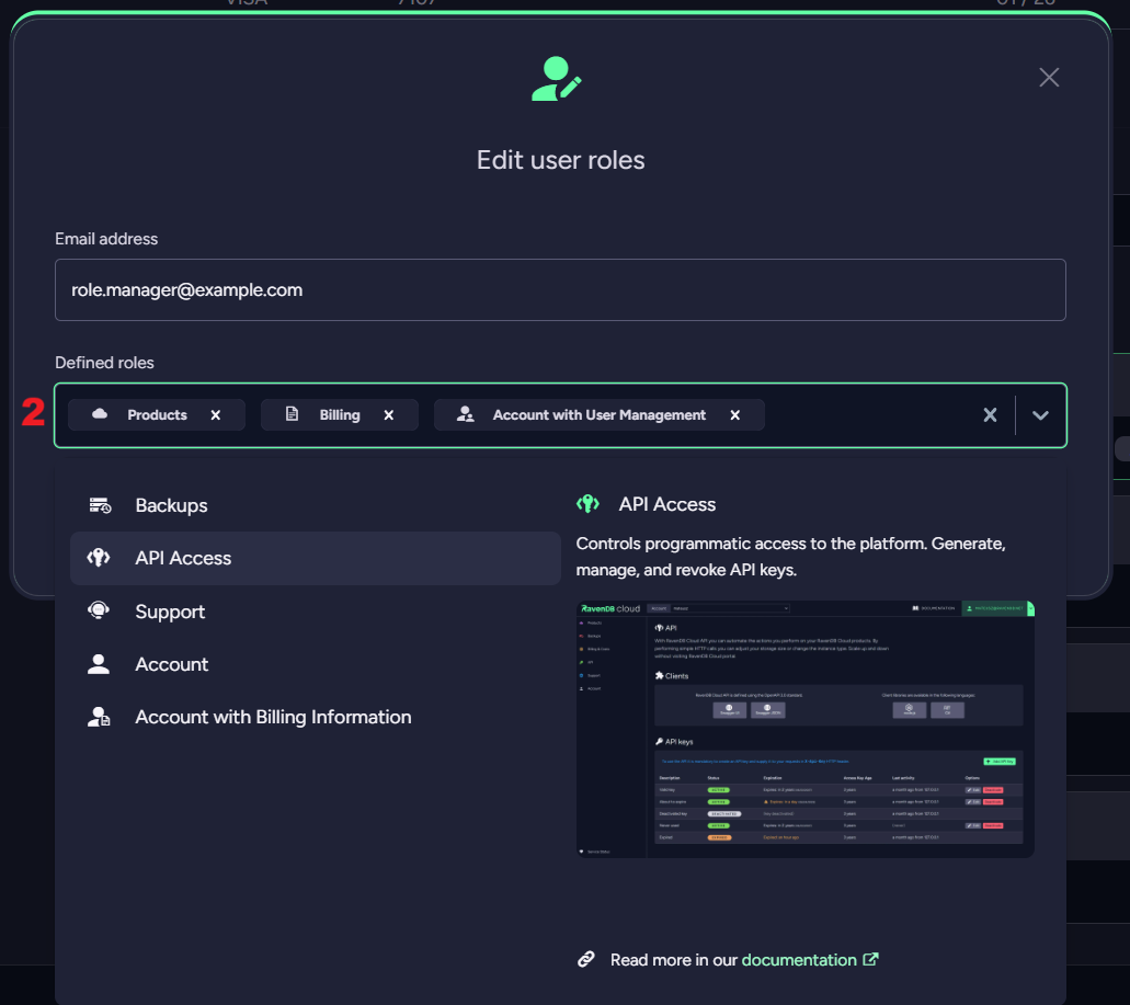"Account Tab - Edit a user"