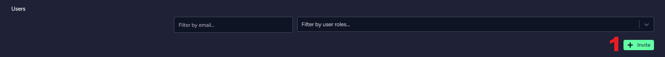 "Account Tab - Invite a user"