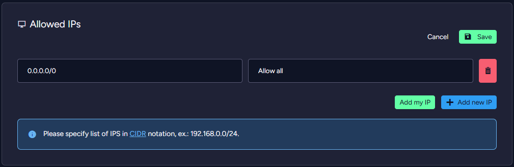 "Figure 19 - Manage Product: Edit IPs"
