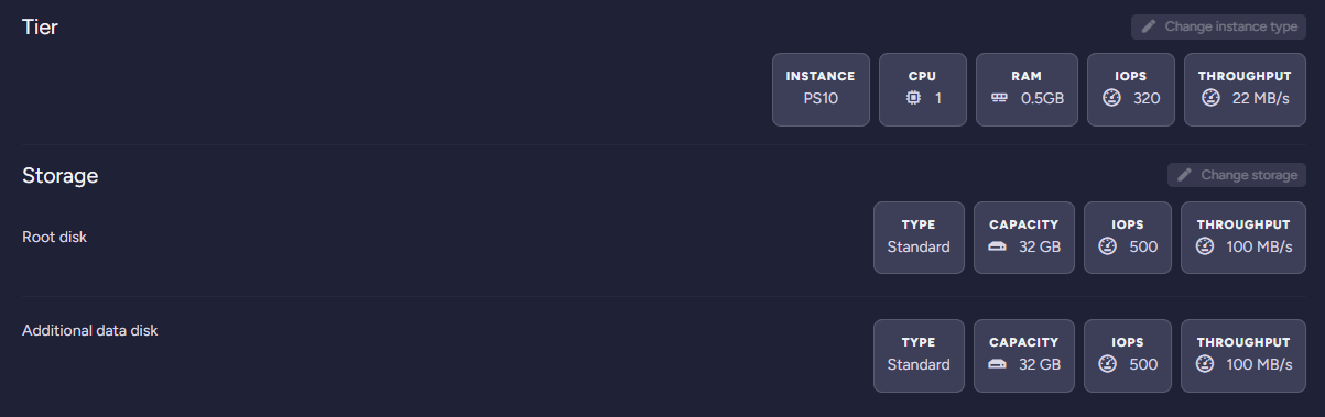 Instance &amp; Disk limitations