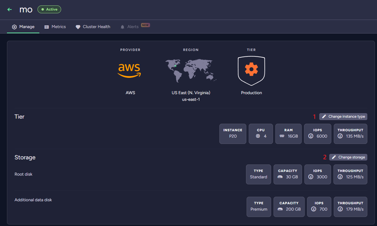 Scaling buttons