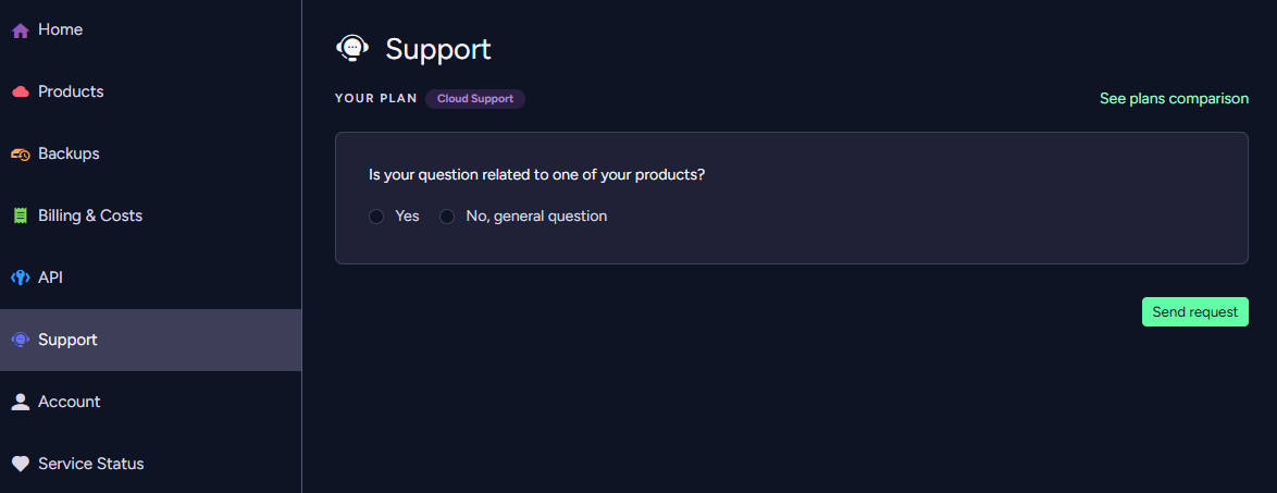 "Figure 1 - Support Tab"
