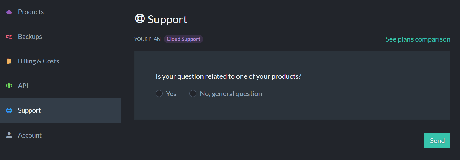 &quot;Figure 1 - Support Tab&quot;