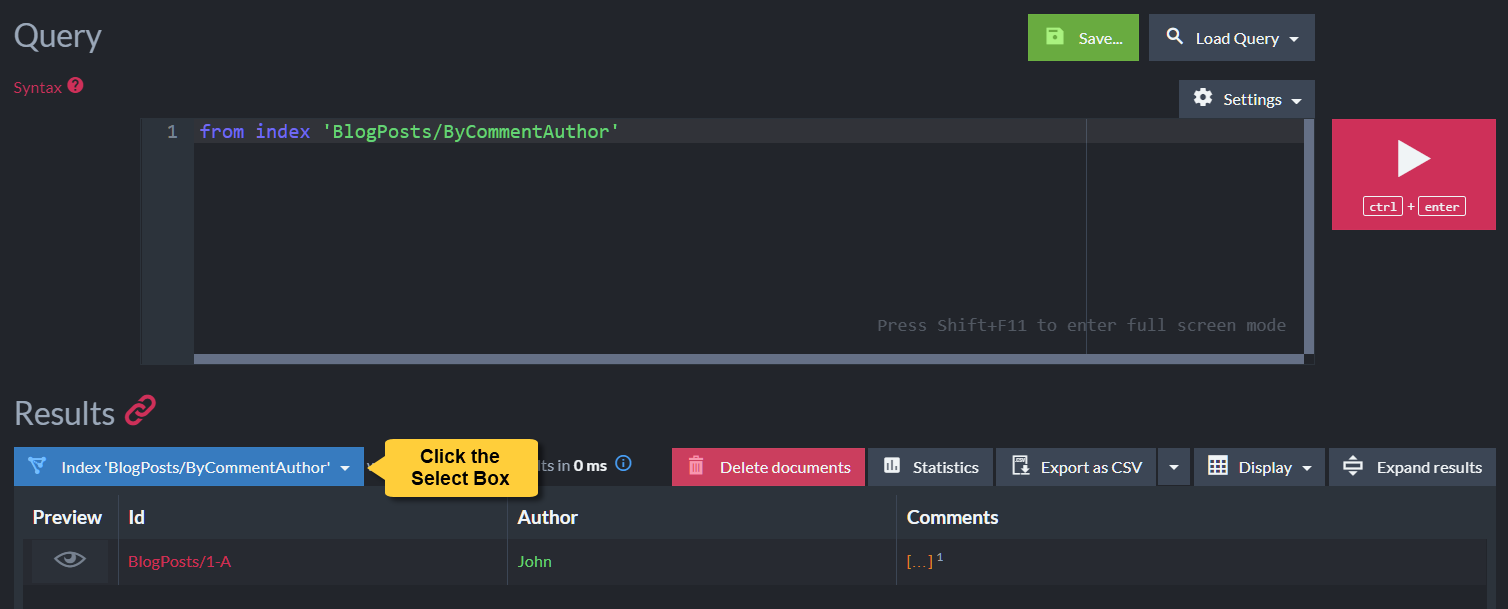 &quot;Query View&quot;