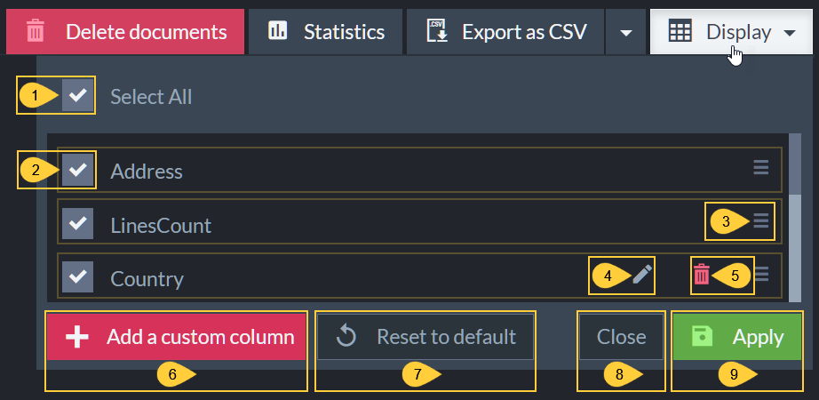Display Dialog - Actions