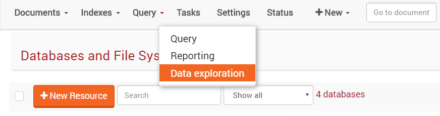 Figure 1. Studio. Data Exploration View.