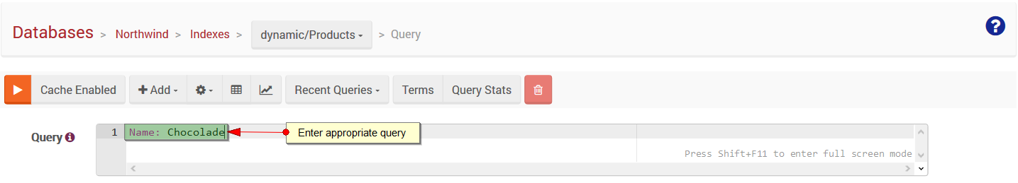 Figure 7. Studio. Dynamic queries.