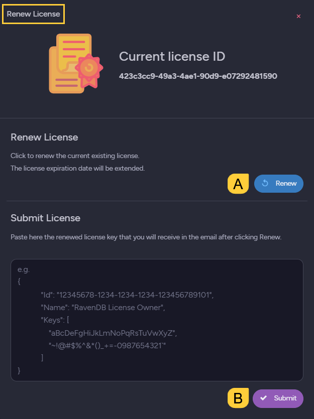Renew and Submit