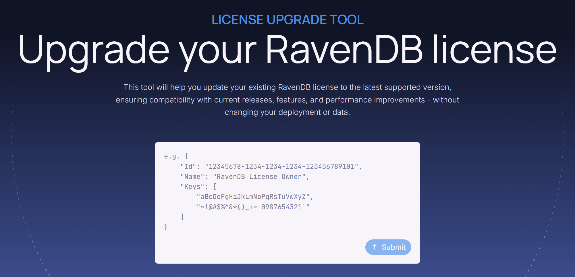 Replace license tool