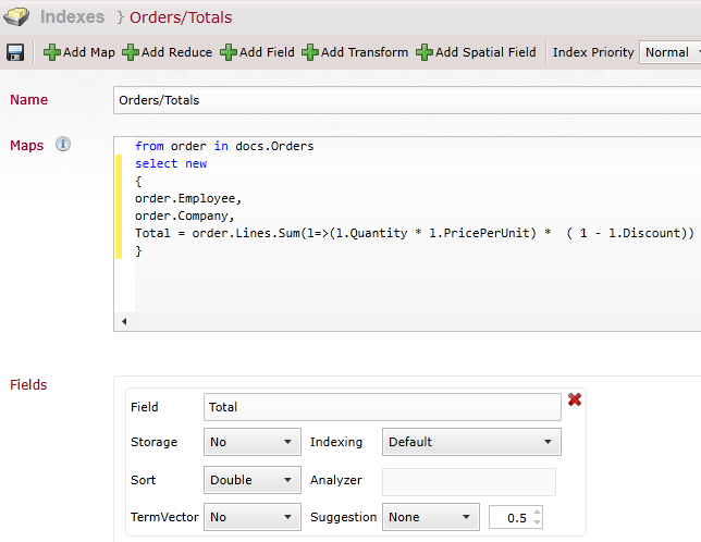 Figure 1: Create index
