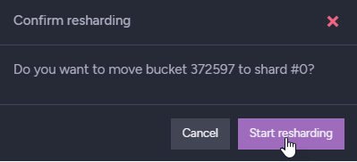 &quot;Confirm Resharding&quot;