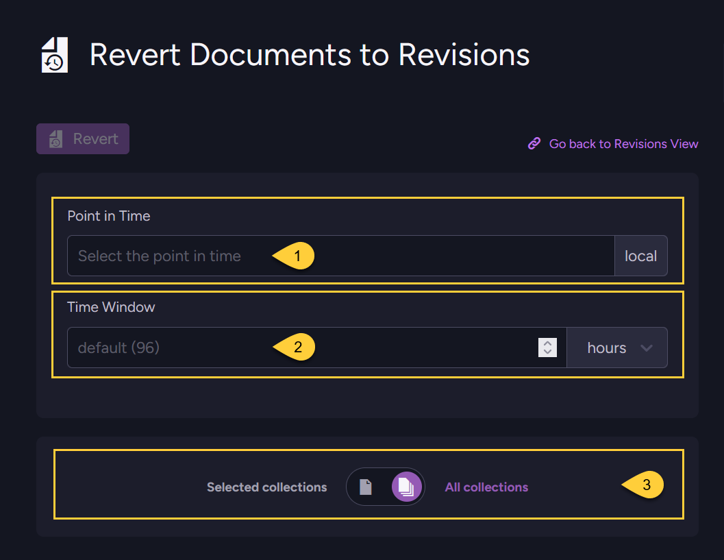 Revert Revisions