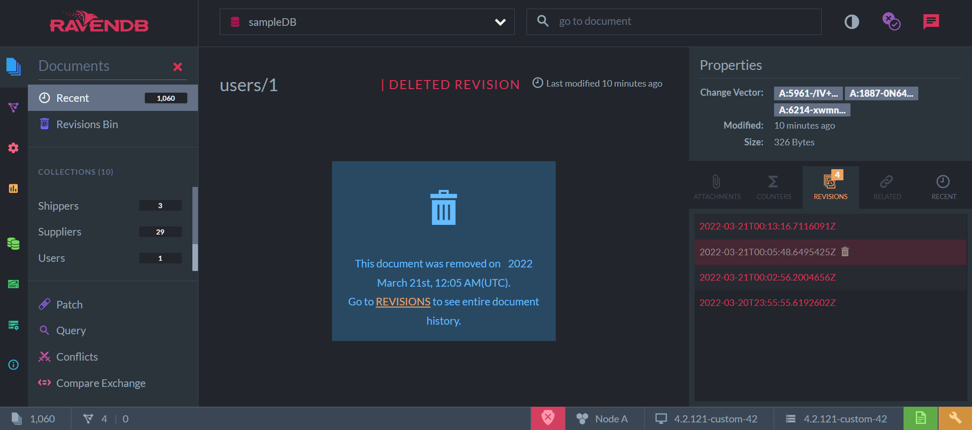 Figure 4: Revisions, Deleted - other revisions