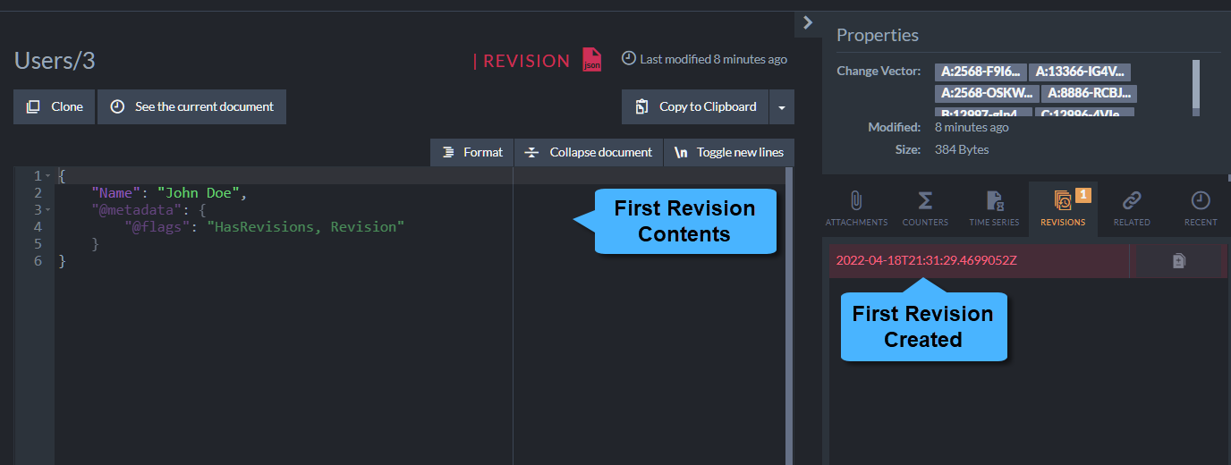 Revision for Document Creation
