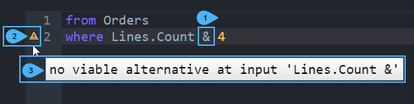"Syntax verification"