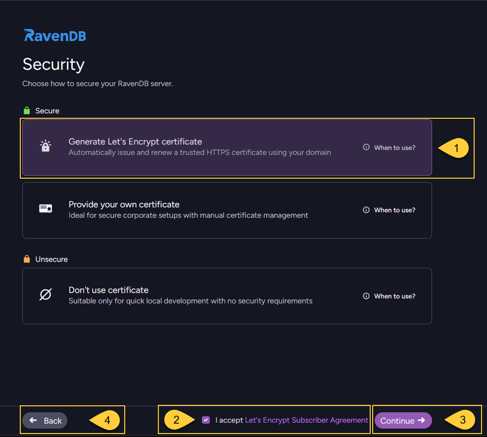 Generate Let's Encrypt certificate