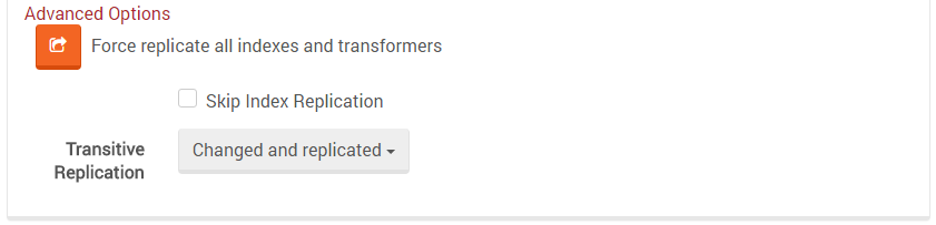 Figure 5. Settings. ETL. Advanced Options.